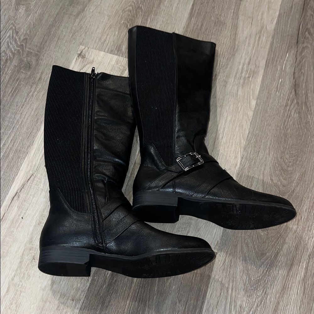 Life Stride Black Over the Knee Boots